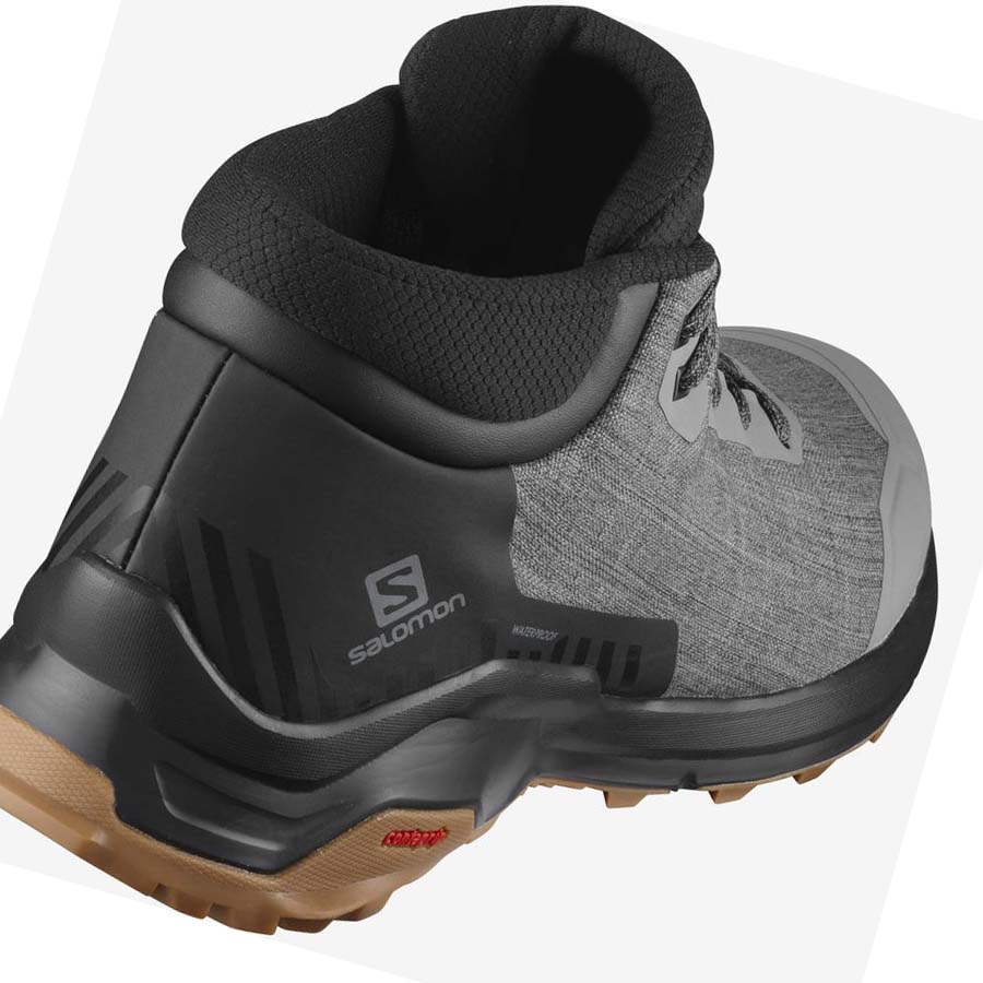 Salomon X REVEAL CHUKKA CLIMASALOMON™ WATERPROOF Erkek Kışlık Botlar Gri | TR 3378VRW